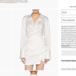 Frame Long Sleeve Shirt Dress